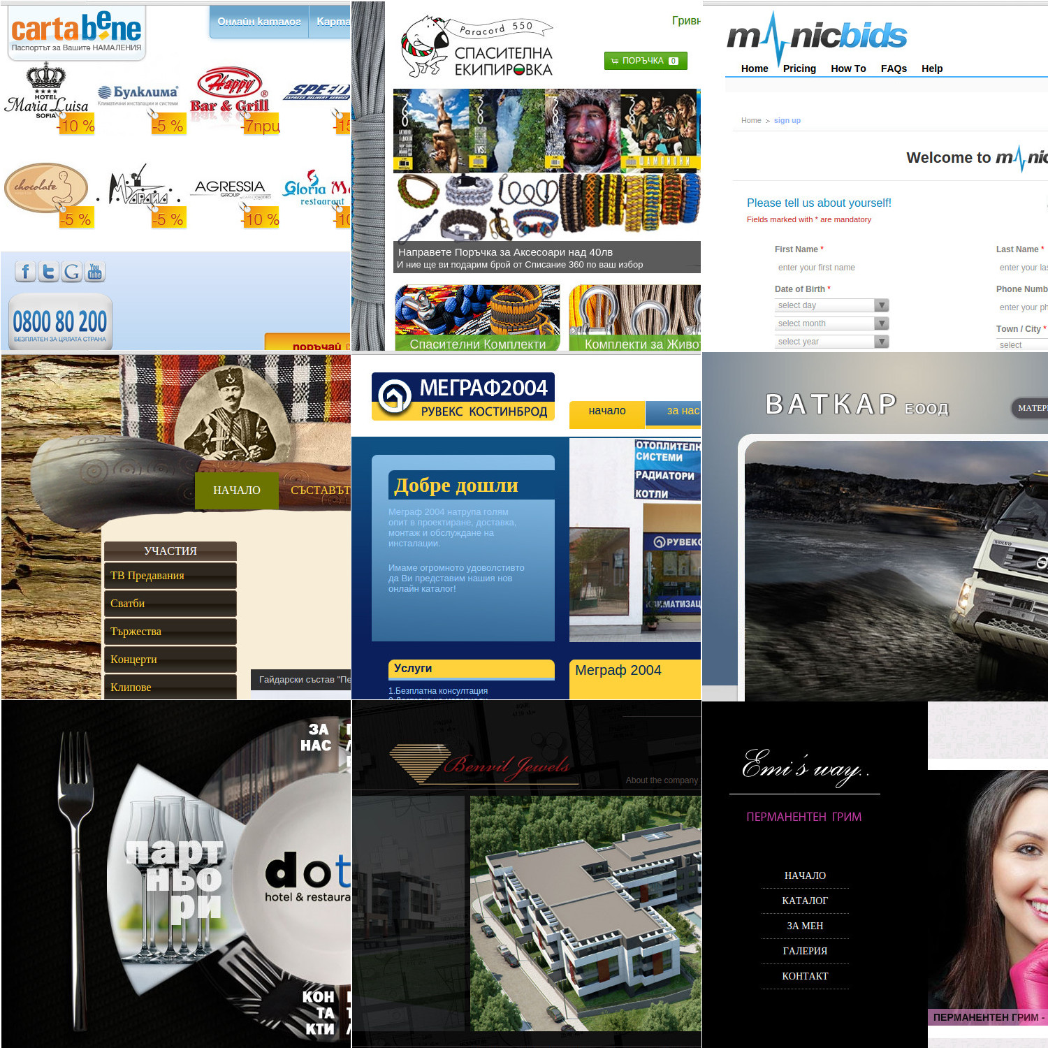 Portfolio: Web Sites